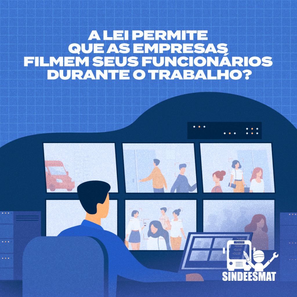 A lei permite que as empresas filmem seus funcionários durante o trabalho?