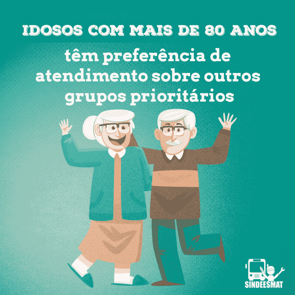 Idosos com mais de 80 anos têm preferência de atendimento sobre outros grupos prioritários